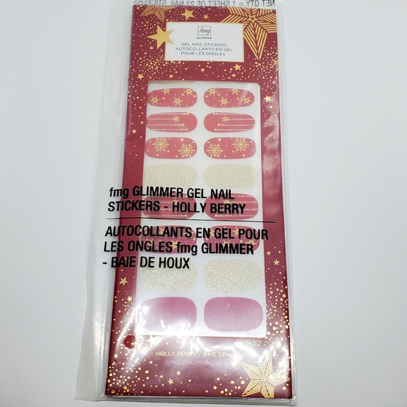 Avon x FMG Glimmer Gel Nail Stickers - Holly Berry - Picture 1 of 2